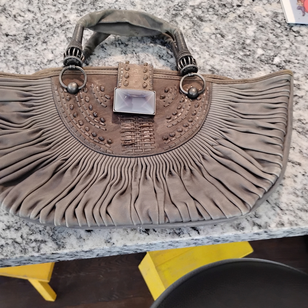 Elegant Gray Christian Dior Women's Handbag